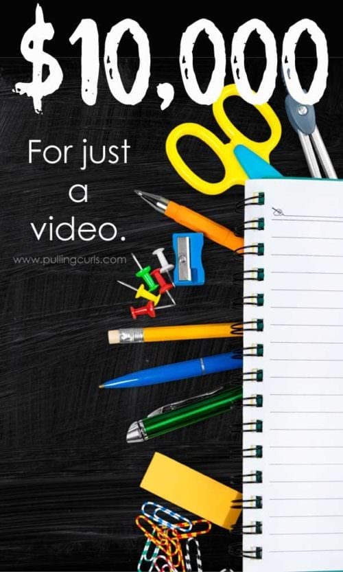 Just a quick video can earn you $10,000 to split with your school. That's it!