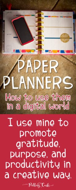 creatively using a paper planner