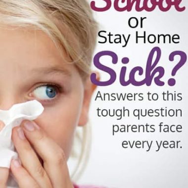 should I send my kid to school, or keep them home sick