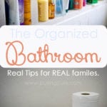 It seems like there are SO many other places in your house taking your attention before you take the time to organize bathroom. This post gives you 3 very-doable tips and tricks to corral all the products you feel like you need. :)