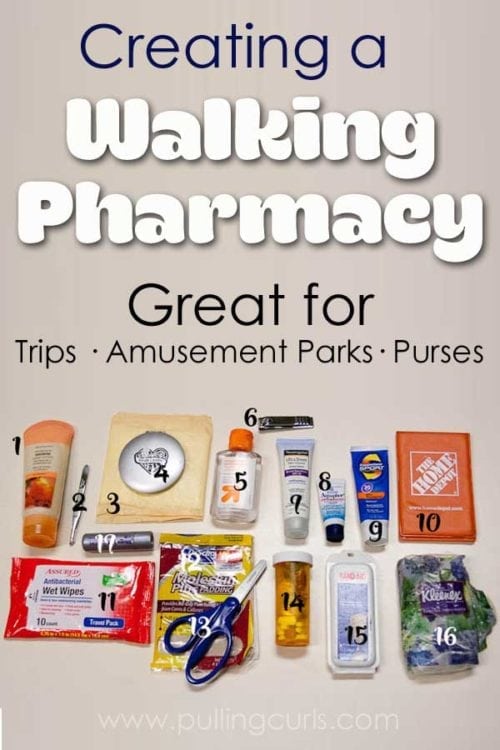 Walking pharmacy | Travel | Purses | how to organize