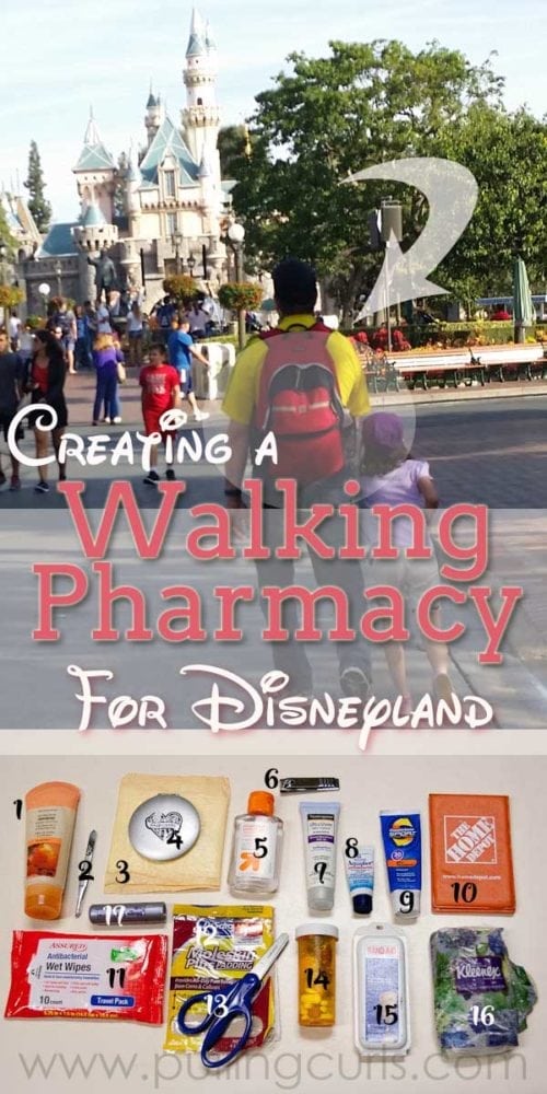 A walking pharmacy puts all the things you need available when you want to enjoy your day. What to bring to Disneyland is crucial for a great Disney day!