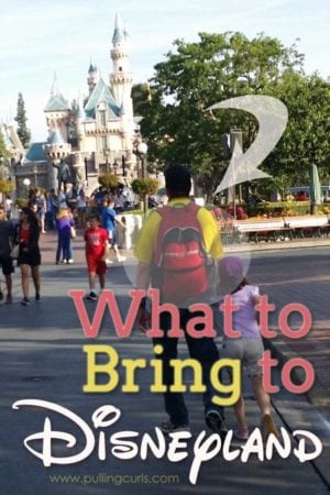 Things to pack for Disneyland
