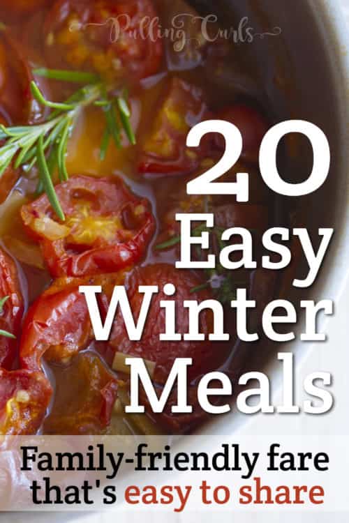 Easy winter meals includes soups, casseroles, and more.  These hearty winter recipes might even give you some winter lunch ideas for work too.