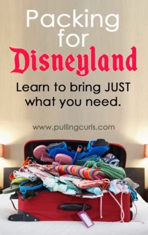Packing for Disneyland | suitcase | clothes | tips | kids | teens | adults | weather | things