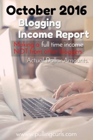Check out this blogger that DOESN'T make her income off the back of other bloggers. She's making a full time income on her own target audience. You can do it too!