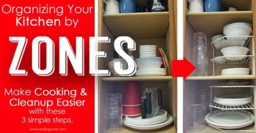 using zones to organize your kitchen.