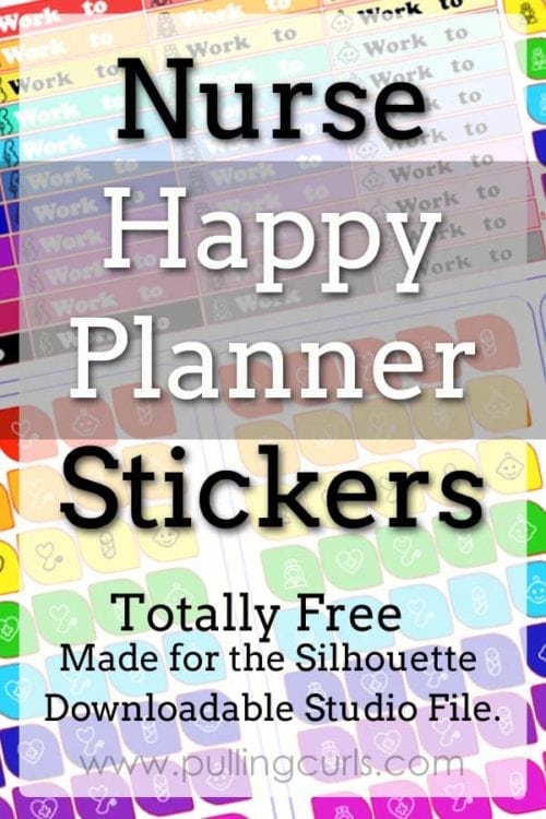 Nurse Happy Planner Stickers | Erin Condren | silhouette