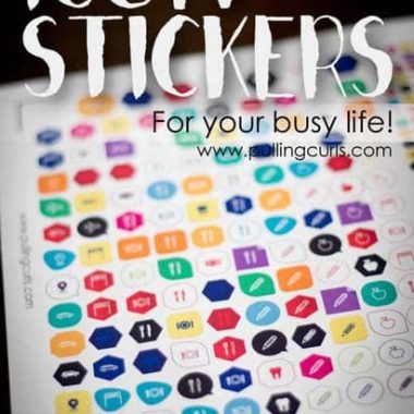 icon planner stickers | happy planner | Erin Condren | paper planner | washi tape