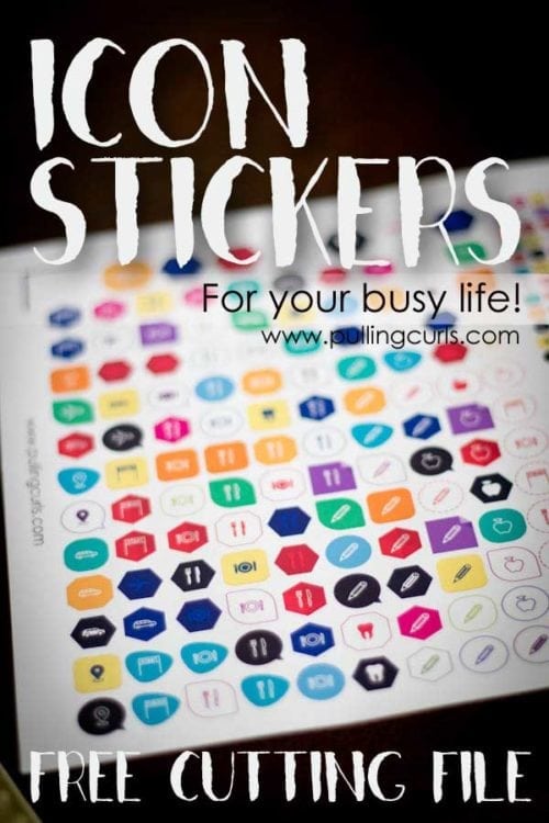 icon planner stickers | happy planner | Erin Condren | paper planner | washi tape