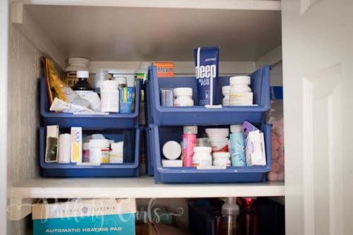 medicine cabinet organization