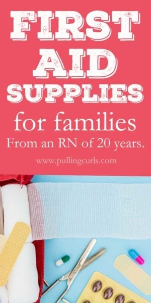 first aid kit supplies/ checklist / families / where to buy / summer / nurse