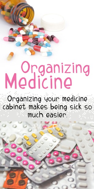 This post is going to give you my best medicine storage ideas from a nurse who doesn't have a medicine cabinet. All types of bottles will work with this medicine storage system without a medicine cabinet.