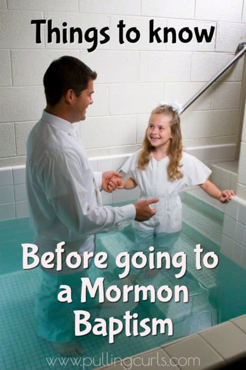 what happens at a Mormon baptism