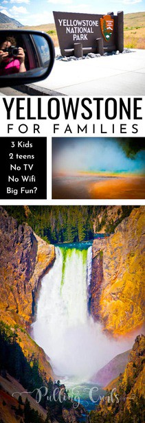 You might be considering a Yellowstone trip this year -- can a family survivie with teens and no wifi (and no TV).  You'll see animals, geysers, and more -- and you'll survive with TONS of memories (but be prepared for some grumpy teen-ness -- which is probably no surprise). via @pullingcurls