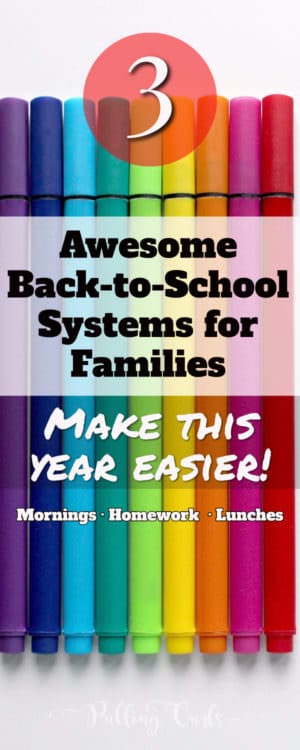 Back to school ideas to help organization in families. DIY your family life to make it smoother!