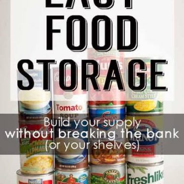 Long term food storage ideas that don't make you a hoarder or a pepper. Get prepared for an emergency on a budget, and in limited space! Organization / containers / list / pantries / room