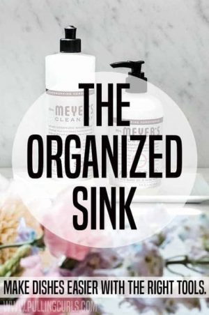 Your sink is a workhorse of the kichen. Having the proper tools and organization can save you a ton of time when it's time to clean up!