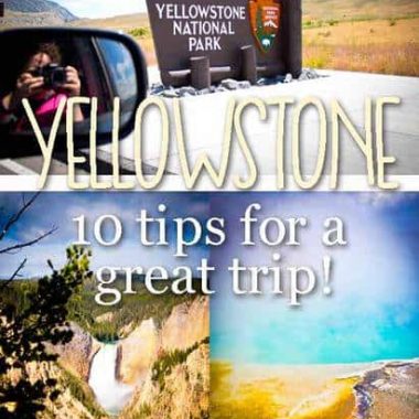 Yellowstone with your family can be a great time! Here are 10 tips, tricks, and hacks to make your vacation with the gysers, moose, bison and traffic jams the best ever!