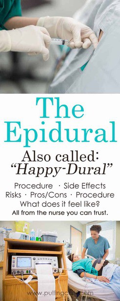 Epidurals during labor are commonplace in the United States. Find out the pro's/con's, procedure, risks and benefits. epidural side effects epidural long term side effects epidural risks epidural pros and cons epidural during labour epidural meaning does an epidural hurt epidural drug