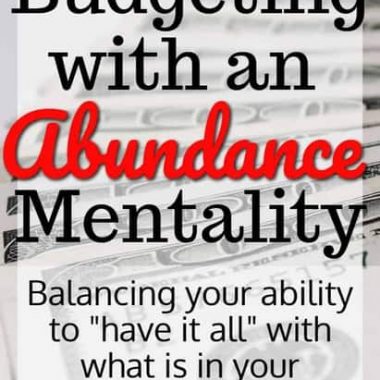 Abundance mentality budgeting is a way of sound accounting combined with being able to receive all the abundance that is offered to you!  It's a difficult balance. Tips / money / living on a budget / grocery / family