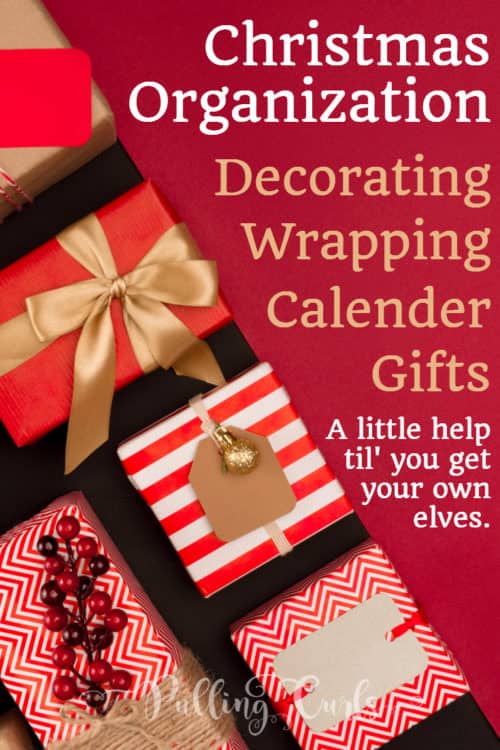 Christmas organization / holidays / wrapping / gifts / free printable