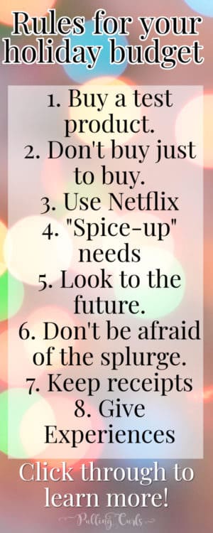 Christmas On a Budget Rules #christmas #budget #gifts