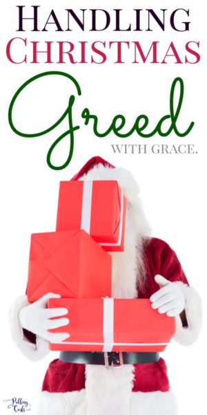 greed at Christmas
