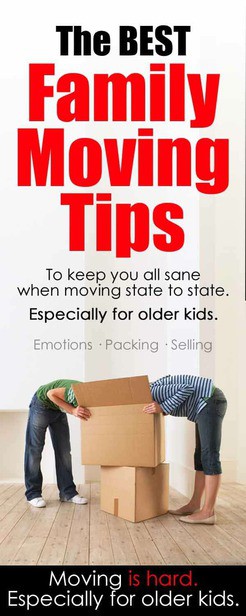 Family moving tips, especially for older kids. Emotions / selling your house / schools via @pullingcurls