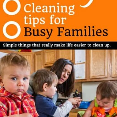 Handy Clean up tips for busy families!