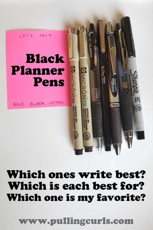 Planner essentials: favorite black pens for planner addicts – All