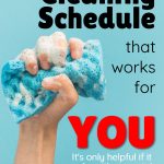 Weekly cleaning schedule