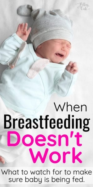 One of the most important things to know is to know when breastfeeding isn't working. More and more women are finding that biologically breastfeeding is NOT working -- and they are not actually feeding their baby (often accompanied by guilt). This post teaches the signs that breastfeeding isn't working. breastfeeding not working