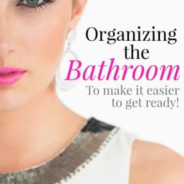Decluttering the bathroom can feel so hard because all of the things in there are necessary for hygiene. Here are some great ideas for organizing your bathroom counters, drawers and more.  No matter if you your bathroom is small or large -- this post will help you out!