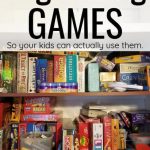 organizing games efficiently
