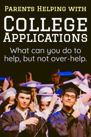 how can parents help kids with the college application process