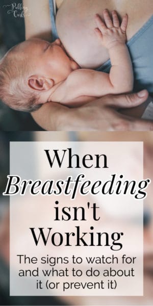 what to do when breast feeding isn't working