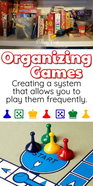 Games are AWESOME -- but in a kid's eyes, the way we store them often makes them hard to get out and put away (without getting yelled out) -- but our system makes it SO much easier!