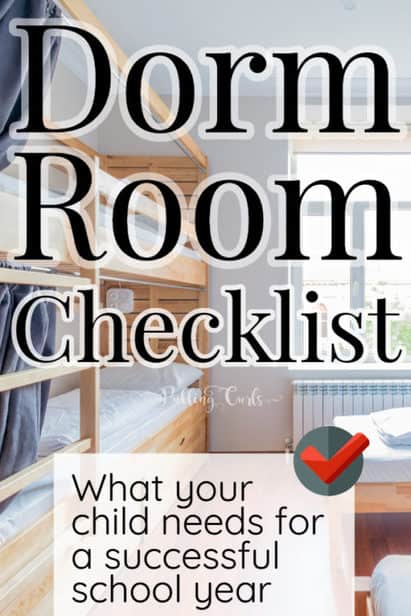 dorm room checklist