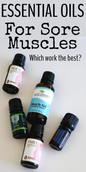 How to use essential oils for sore muscles