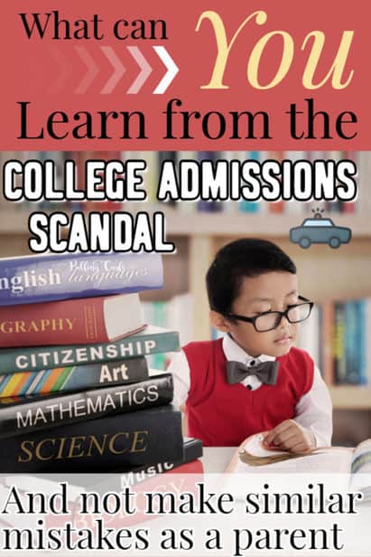 What can YOU learn from the college admissions scandal. No, you might not be paying off people, but you might not be letting go in other ways? college admissions scandal