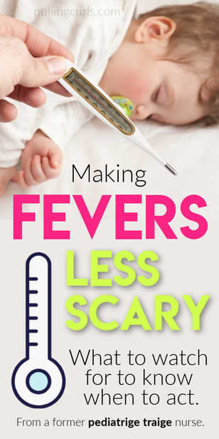 Children's Fever - when do you worry?  High fever in children can be really disconcerting. We'll talk about unsafe fever temperature for kids via @pullingcurls