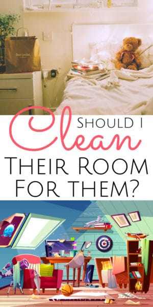 cleaning kid's rooms