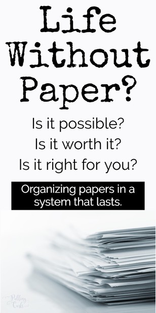 Converting to a paperless system can have a lot of benefits.  The #1 is that you have less paper around your house.  Of course, you still need to be organized, and keep some stuff -- so how do you balance it all? via @pullingcurls