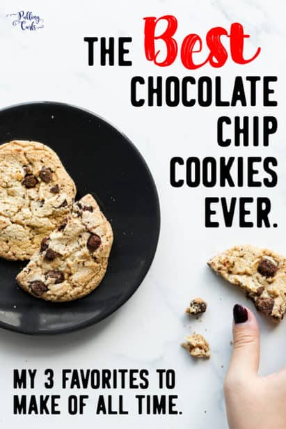 Today, I want to share my 3 favorite cookie recipes! These are everyday cookies that people can easily make at home (with their kids) that our family loves! chocolate chip cookies for families