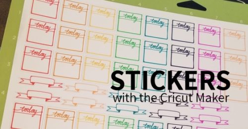Stickerswith the cricut maker