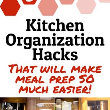 Kitchen Organization Hacks:  Organized storage for small kitchens & cupboards!