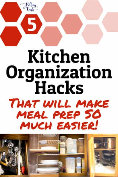 Organizing Hacks for your kitchen -- this post includes hacks for cupboards, drawer and GREAT tips for small kitchens! #kitchen organize my kitchen