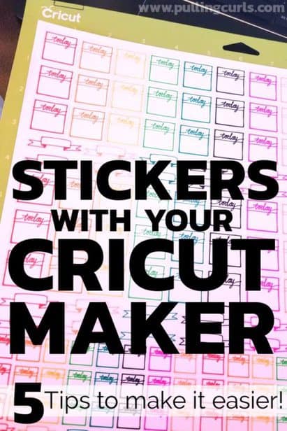 stickers with the Cricut Maker