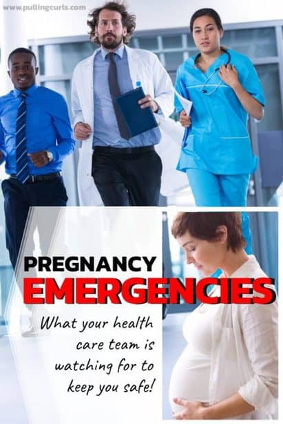 medical team running to a pregnancy emergency